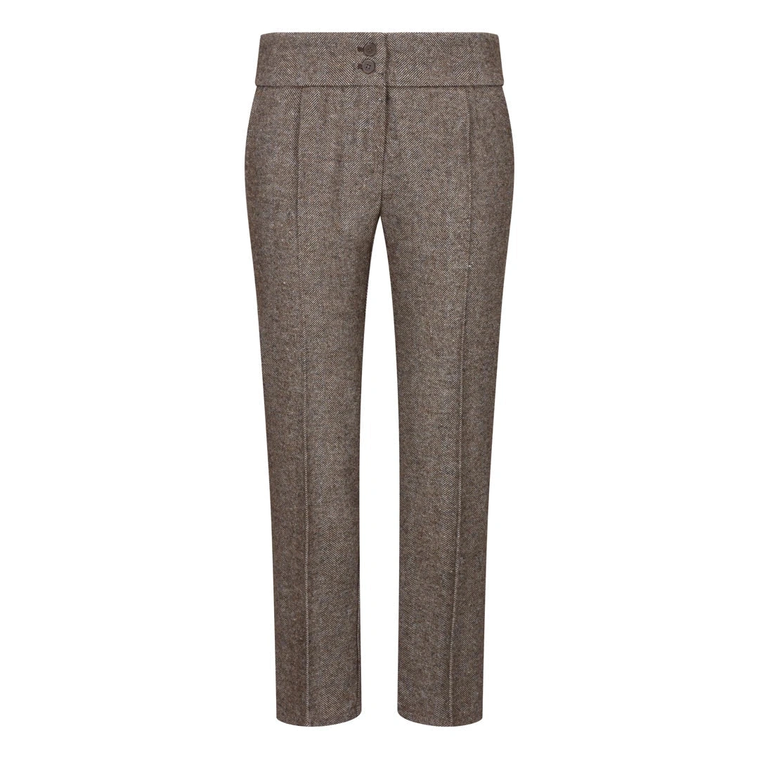 "Traje de los años 20 para mujer: Tweed elegante y sofisticado, ¡encanto retro garantizado!"